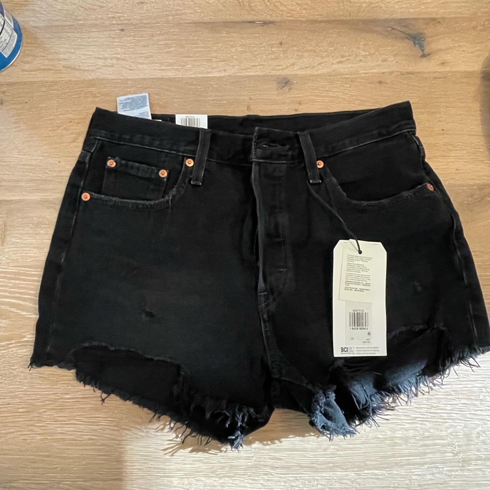 Levi’s black cutoff shirts size 29B NWT
